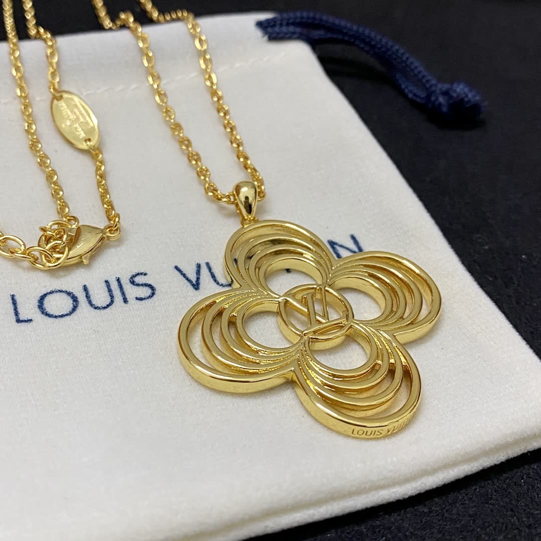 Louis Vuitton Gold Flower Necklace